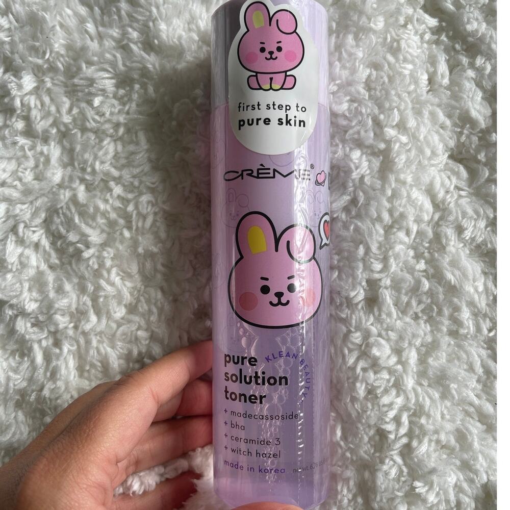 The Creme Shop BT21 Baby Cooky Pure Solution Toner 6.76 fl oz Klean Beauty NEW